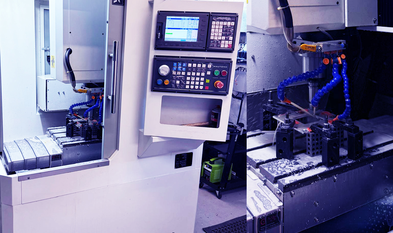 Centre d’usinage CNC 3 axes modèle 540 avec changeur 8 outils installé dans l’atelier LGR en Belgique